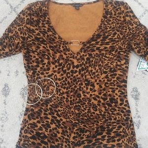 NWT Leopard top
